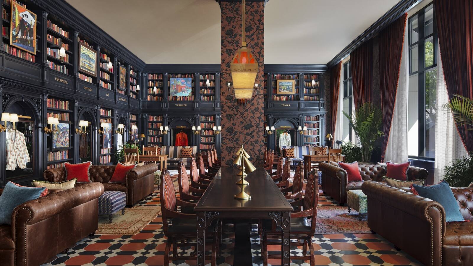 The Graduate Princeton’s richly detailed library-style lobby